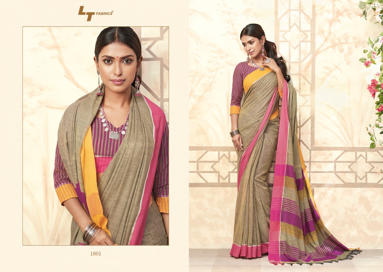 L T Fabric Designer Linen Silk Saree Catalog L T Fabric Designer Linen Silk Saree Catalog